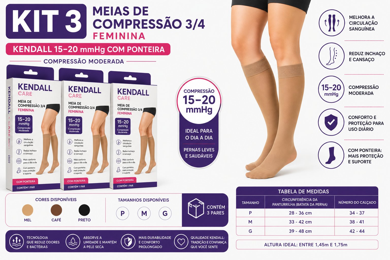 Kit Kendall Com Ponteira - detalhes do produto